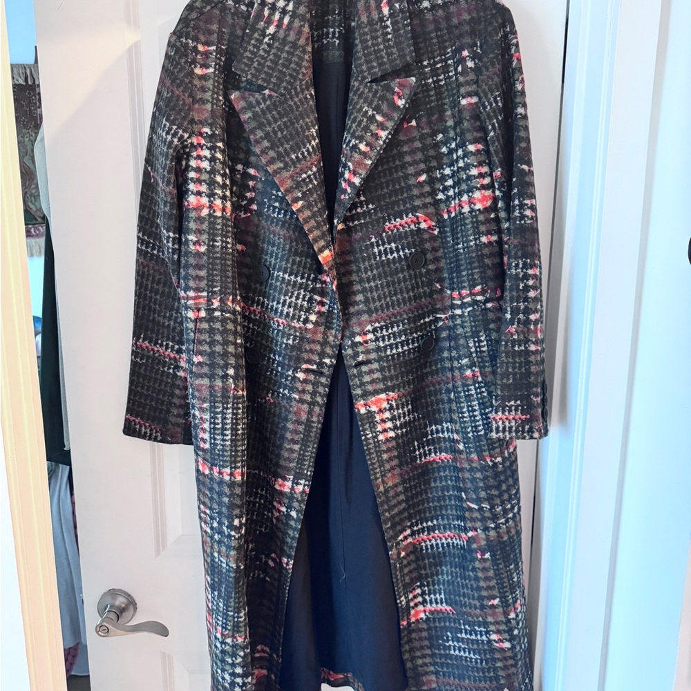 PUNK HOUNDSTOOTH ALL SAINTS COAT